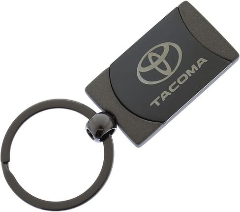 AU-TOMOTIVE GOLD Two Tone Rectangular Key Chain for Toyota Tacoma (Gunmetal) in Saudi Arabia