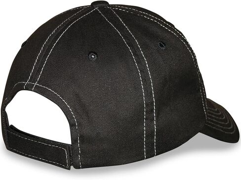 Checkered Flag Ford Mustang Pony Logo CFS Unstructured Adjustable Black Hat/Cap in Saudi Arabia