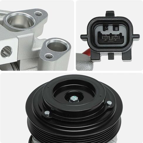 AISIN ACCN-00557 Air Conditioner AC Compressor - Compatible with Nissan Altima 2007-2012 2.5L, Sentra 2007-2012 2.5L - with 6-Pulley Groove, with Clutch in Saudi Arabia