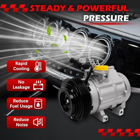 AC Compressor with Clutch for Expedition F-150 2007-2014, F-250 350 450 Super Duty, F53 & Navigator Mark LT 2007-2008, Air Conditioning Compressor Replace for 68192 9C3Z19703A 6L2Z19703AA in Saudi Arabia