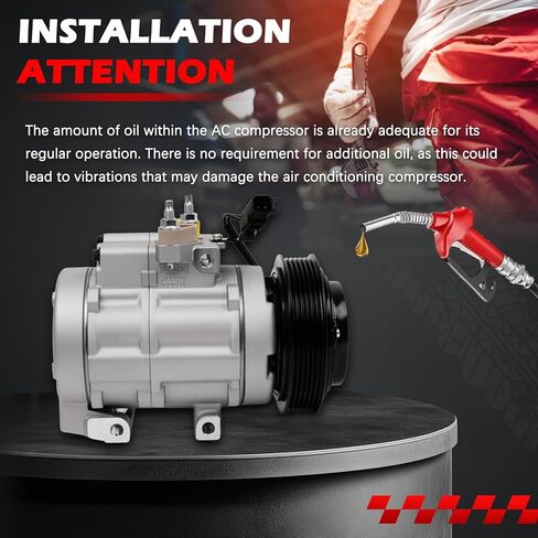 AC Compressor with Clutch for Expedition F-150 2007-2014, F-250 350 450 Super Duty, F53 & Navigator Mark LT 2007-2008, Air Conditioning Compressor Replace for 68192 9C3Z19703A 6L2Z19703AA in Saudi Arabia