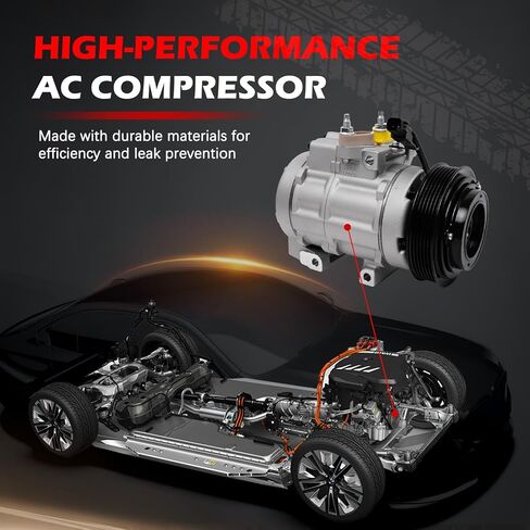 AC Compressor with Clutch for Expedition F-150 2007-2014, F-250 350 450 Super Duty, F53 & Navigator Mark LT 2007-2008, Air Conditioning Compressor Replace for 68192 9C3Z19703A 6L2Z19703AA in Saudi Arabia
