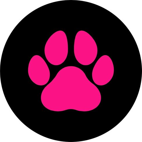 TIRE COVER CENTRAL Pet or Pet Dog Paws Pink Spare Tire Cover (Select tire Size/Back up Camera Option in MENU) Custom Sized to Any Make/Model 33X12.5X___ in Saudi Arabia