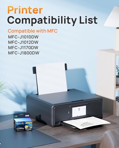 خراطيش حبر E-Z Ink LC401XL LC401 سوداء متوافقة مع Brother LC 401XL 401 XL LC 401 للاستخدام مع طابعات Brother MFC-J1010DW MFC-J1170DW MFC-J1012DW DCP-J1800DW (عبوة من قطعتين، إنتاجية عالية) in Kuwait