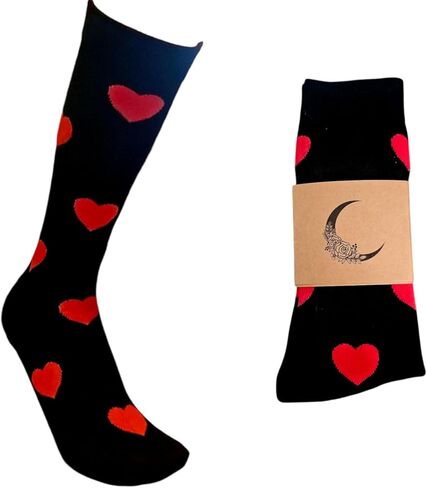 جوارب على شكل قلب أحمر، هدايا لها، هدية عيد ميلاد، جوارب عيد الحب، هدية فريدة، جورب مرح، هدية تخرج، هدية عيد الحب للزوج أو الصديق، لمن تحبه in Kuwait