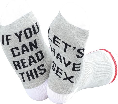TSOTMO Sex Socks for Couple LET'S HAVE SEX Socks Anniversary for Husband Boyfriend in Saudi Arabia