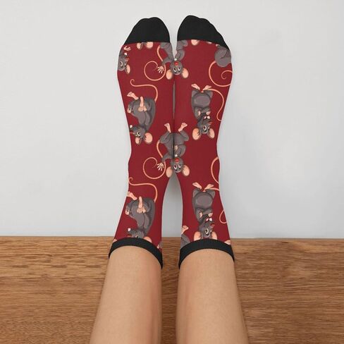 جوارب Giinly Rat Mouse Animal، جوارب طاقم مرحة مبتكرة، هدايا مجنونة للرجال والنساء in Kuwait