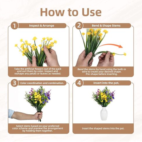 زهور صناعية في الهواء الطلق، نباتات صناعية في الهواء الطلق، زهور حريرية للخارج، ديكورات الشرفة، للحديقة، الفناء، صندوق النافذة (14، فوشيا، أرجواني 1، أرجواني 2، وردي، أصفر، أخضر، أبيض) in Kuwait