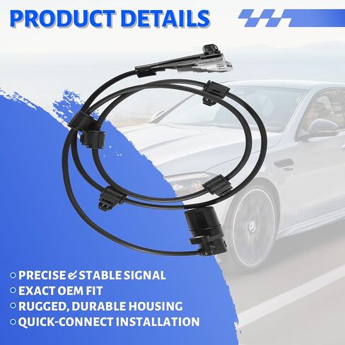 4 قطع مستشعر سرعة العجلات الأمامية والخلفية اليسرى واليمنى ABS متوافق مع Toyota Sequoia 2001-2007، مناسب لسيارة Toyota Tundra 2000-2006، استبدال # 89542-0C010، ALS667، 5S6773 in Kuwait