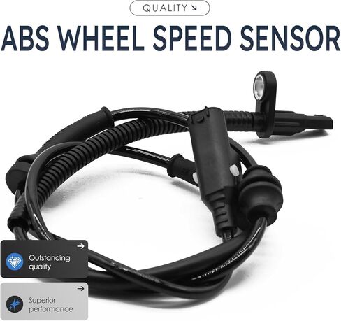 2Pcs Rear Left and Right Abs Wheel Speed Sensor Compatible with Fiat 500 68073206Ac Als2298 Includes Wheel Speed Sensor Wiring Harness; 12 13 14 15 16 17 18 19 in Saudi Arabia
