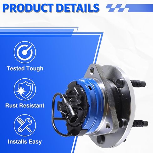 513214 Front Wheel Bearing Hub Assembly with 5 Lug ABS Compatible with Chevy Cobalt 2008-2010,Fit for Malibu 2004-2012,Fit for Pontiac G6 2005-2010,Fit for Saturn Aura 2007-2009 in Kuwait