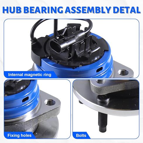 513214 Front Wheel Bearing Hub Assembly with 5 Lug ABS Compatible with Chevy Cobalt 2008-2010,Fit for Malibu 2004-2012,Fit for Pontiac G6 2005-2010,Fit for Saturn Aura 2007-2009 in Kuwait