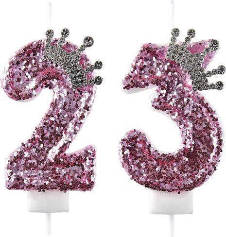 23 & 32 Birthday Candle, 23rd & 32nd Cake Candles, Number 23 & 32 Birthday Candles for Cake Topper Decoration, Green in Saudi Arabia