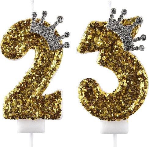 23 & 32 Birthday Candle, 23rd & 32nd Cake Candles, Number 23 & 32 Birthday Candles for Cake Topper Decoration, Green in Saudi Arabia