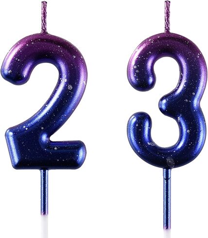 23 & 32 Birthday Candle, 23rd & 32nd Cake Candles, Number 23 & 32 Birthday Candles for Cake Topper Decoration, Green in Saudi Arabia