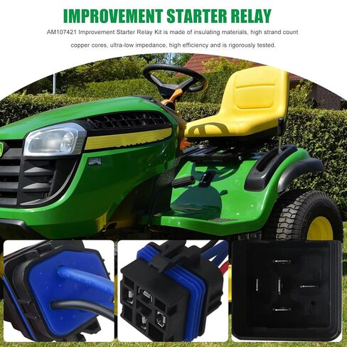 AM107421 Improvement Starter Relay for All Kawasaki Engine Riders Except 9 H.P Engines 130, 160, 165, 170, 175, 180, 185, 316, 318, 420, F910, F930, GX70, GX75, GX95, XRX75, SRX95, SX75, SX85 in Kuwait