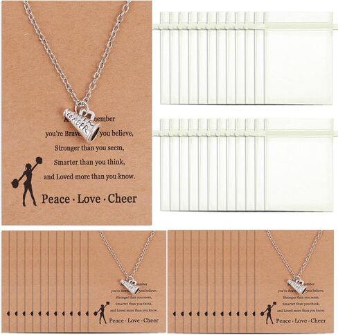 مجموعة من 25 مجموعة من قلادة المشجعات، هدايا تشجيعية لفريق المشجعات مع بطاقة تحفيزية وحقائب برباط in Kuwait