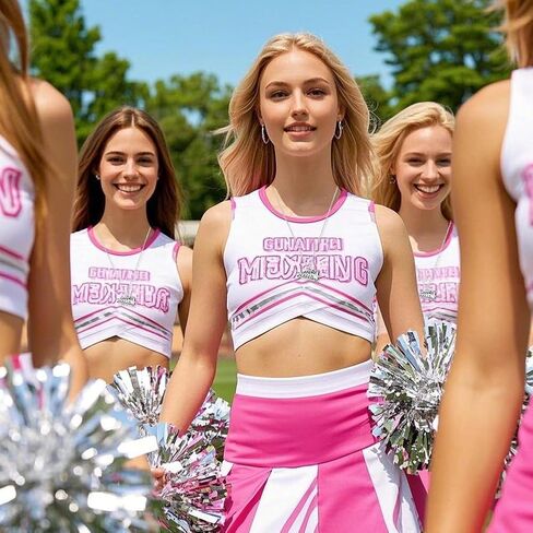 مجموعة من 25 مجموعة من قلادة المشجعات، هدايا تشجيعية لفريق المشجعات مع بطاقة تحفيزية وحقائب برباط in Kuwait