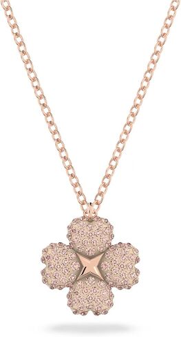 Swarovski Latisha pendant, Flower, Pink, Rose-gold tone plated in Saudi Arabia
