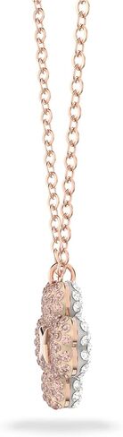 Swarovski Latisha pendant, Flower, Pink, Rose-gold tone plated in Saudi Arabia
