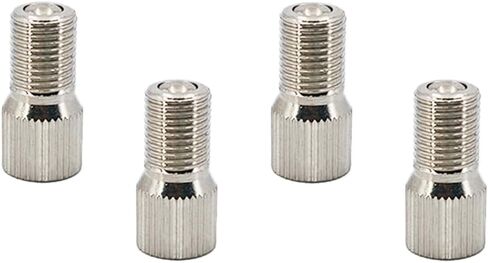 Acoeitl 28mm Screw-on Valve Cap Stem Extension Wheel Tire Cap Extender Adapter Chrome Plated Brass Double Seal Flow Through Valve Stem Tire Caps for Auto Car Truck RV Semi Bus Tires 4 Pcs in Kuwait