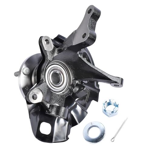 517162D110 Front Steering Knuckle & Wheel Bearing Hub Assembly w/4-Lug Compatible with 2001-2006 Hyundai Elantra L4 2.0L with 4-Wheel ABS Right Passenger Side, Replace# 697-962 in Kuwait