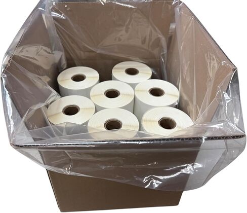 ملصقات والمزيد متوافقة مع Zebra/Rollo مقاس 2.5x3 بوصة (2-1/2 بوصة × 3 بوصة) ملصقات حرارية مباشرة 1 بوصة لاصقة دائمة أساسية 20 لفة من 500 EA (إجمالي 10000 ملصق) in Kuwait