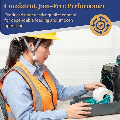 ملصقات والمزيد متوافقة مع Zebra/Rollo مقاس 2.5x3 بوصة (2-1/2 بوصة × 3 بوصة) ملصقات حرارية مباشرة 1 بوصة لاصقة دائمة أساسية 20 لفة من 500 EA (إجمالي 10000 ملصق) in Kuwait