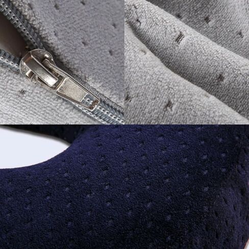 Donut Seat Cushion Orthopedic Memory Foam Cushion for Haemorrhoid and Piles Sufferers, Coccyx Pain, Post Natal and Post Surgery Pain Relief for Wheelchair, Car Seat Or Office (Navy) in Kuwait