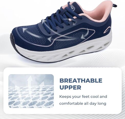 Womens Wide Toe Box Walking Shoes Arch Support Plantar Fasciitis Tennis Sneakers Casual Athletic Running Shoes in Saudi Arabia
