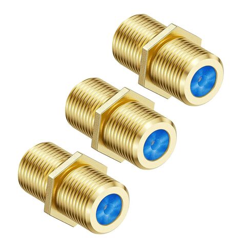 كابل ماترز 3 عبوات، قارنة توصيل محورية من النوع F مطلية بالذهب لمقرنة RG6 / F-Type المحورية RG6 in Saudi Arabia