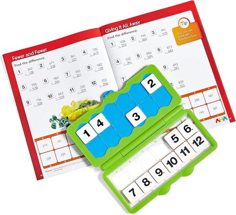 hand2mind VersaTiles Math Practice Take Along Set for Grade 2, Homeschool Curriculum, Math Workbook for Students, Elementary Classroom Must Haves, Kids Learning Activities for Second Grade in Saudi Arabia