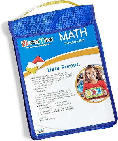hand2mind VersaTiles Math Practice Take Along Set for Grade 2, Homeschool Curriculum, Math Workbook for Students, Elementary Classroom Must Haves, Kids Learning Activities for Second Grade in Saudi Arabia