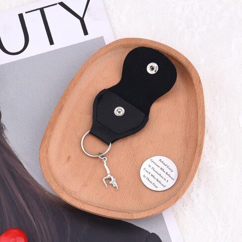 Gymnastics Coach Thank You Gifts for Women Men Gymnast Pendant Pocket Token Keychain Appreciation Gift for Gymnast Coach Retirement Birthday Gifts Gymnastics Instructor Christmas Keychain in Kuwait