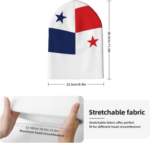Cute Flag Knit Beanie Hat Women Men Soft Warm Winter Hats Slouchy Patriotic Cuffed Knitted Skull Cap in Saudi Arabia