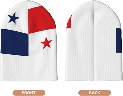 Cute Flag Knit Beanie Hat Women Men Soft Warm Winter Hats Slouchy Patriotic Cuffed Knitted Skull Cap in Saudi Arabia