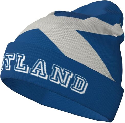 Cute Flag Knit Beanie Hat Women Men Soft Warm Winter Hats Slouchy Patriotic Cuffed Knitted Skull Cap in Saudi Arabia