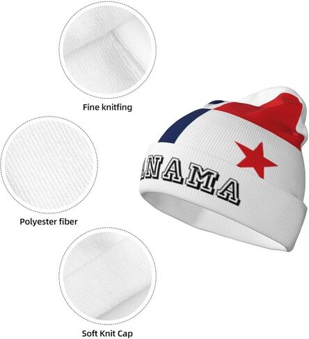 Cute Flag Knit Beanie Hat Women Men Soft Warm Winter Hats Slouchy Patriotic Cuffed Knitted Skull Cap in Saudi Arabia