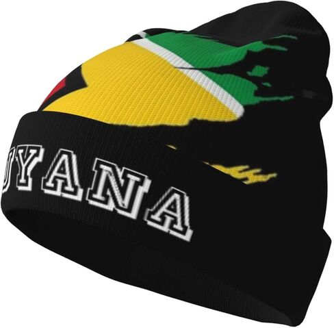Cute Flag Knit Beanie Hat Women Men Soft Warm Winter Hats Slouchy Patriotic Cuffed Knitted Skull Cap in Saudi Arabia