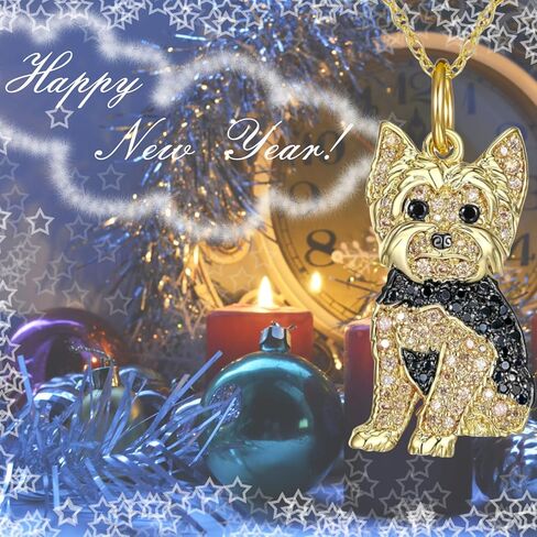 لطيف كريستال يوركشاير الكلب قلادة للنساء والرجال الكرتون الحيوان الكلب قلادة قلادة الحيوانات الأليفة عاشق المجوهرات in Kuwait