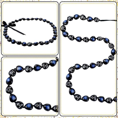 Crowye 2 Pcs 2026 Graduation Ribbon Lei Hand Painted Class of 2026 Hand Lei Flower Adjustable Leis Gift for Celebration in Saudi Arabia