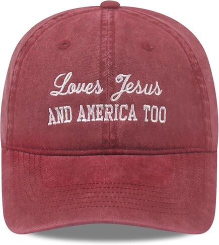 Faith Christian Patriotic Embroidered Baseball Cap, Vintage Cotton Dad Hat for Men Women, Birthday in Saudi Arabia