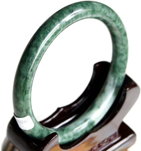 Genuine Green Jade Bangle Bracelet for Women, Natural Jadeite Bangles Jewelry with Certificate (Size : 58mm) in Saudi Arabia
