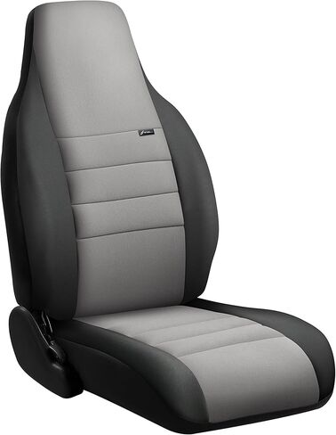 Fia NP99-43 Gray Custom Fit Front Seat Cover Bucket Seats - Neoprene (Black w/Gray Center Panel) in Saudi Arabia