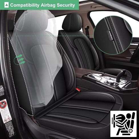 Seat Covers Fit for GMC Canyon 2015-2025: 5 Seats Full Set Faux Leather Car Seat Covers Waterproof Automotive Seat Cushion Protector (2 Row 5 Seats, Black) in Saudi Arabia