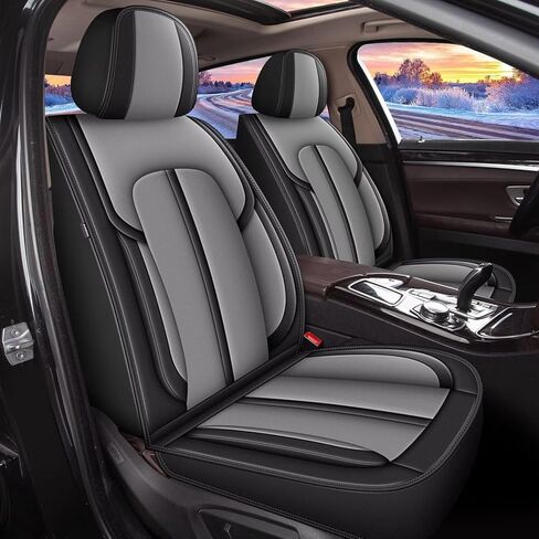 Seat Covers Fit for GMC Canyon 2015-2025: 5 Seats Full Set Faux Leather Car Seat Covers Waterproof Automotive Seat Cushion Protector (2 Row 5 Seats, Black) in Saudi Arabia