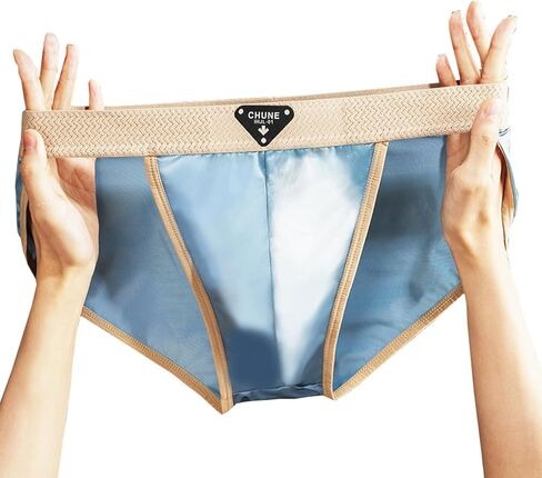 Men's Briefs Quick-drying Ice Silk Underwear Thin Breathable Sexy Brief 6-pack in Kuwait