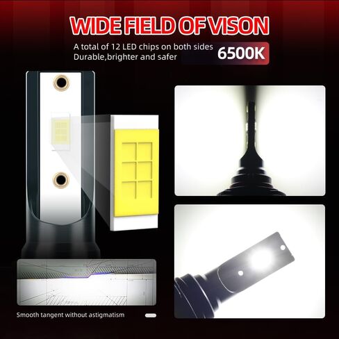 High Performance Front Headlight Bulbs Combo,Fit for Hyundai SONATA 2015-2019,9005 High Beam + 9006 Low Beam Headlamp Replacement Bulbs Kit,Pack of 4 in Kuwait