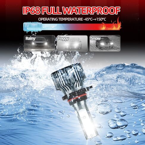 High Performance Front Headlight Bulbs Combo,Fit for Hyundai SONATA 2015-2019,9005 High Beam + 9006 Low Beam Headlamp Replacement Bulbs Kit,Pack of 4 in Kuwait