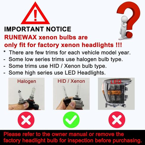 D5S Xenon Bulbs for GMC Terrain 2018 2019 2020 2021 Bi-Xenon HID Headlights, 12V 35W 8000K White 150% Brighter Replacement GM 13594523 Plug N Play, 2-Pack in Kuwait